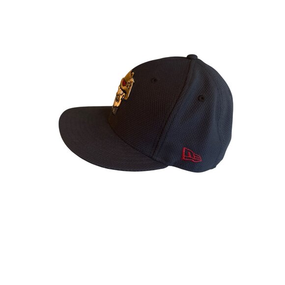 Frisco Roughriders Fitted Cap 7 3/8 Dark Blue Baseball Logo Embroidery - Picture 2 of 9